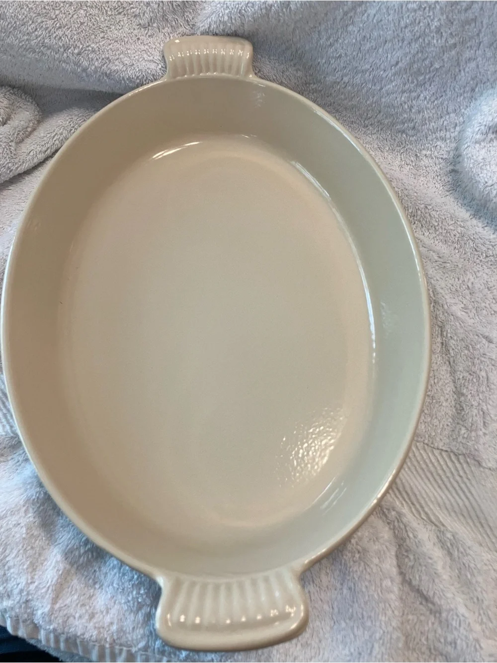 vintage Le Creuset #36 Enameled Cast Iron Oval Au Gratin Dish casserole baking